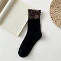 CouldNook Garden Pattern Crew Socks - Everyday Gift Accessory