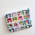 CouldNook Print Canvas Cosmetic Pouch - Small Storage Accent