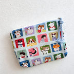 CouldNook Print Canvas Cosmetic Pouch - Small Storage Accent