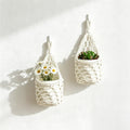 CouldNook Hanging Woven Storage Basket - Wall Plant Holder