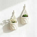 CouldNook Hanging Woven Storage Basket - Wall Plant Holder