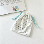 CouldNook Dot Pattern Drawstring Storage Pouch Set - Travel Organizer