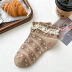 CouldNook Dainty Floral Crew Socks - Everyday Gift Accessory