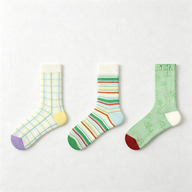 CouldNook Textured Colorful Textured Hosiery - Cozy Corner Accent