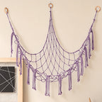 CouldNook Macrame Wall Storage Hammock - Room Organizer Decor