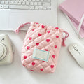 CouldNook Mini Heart Quilted Pouch - Accessory Organizer Bag