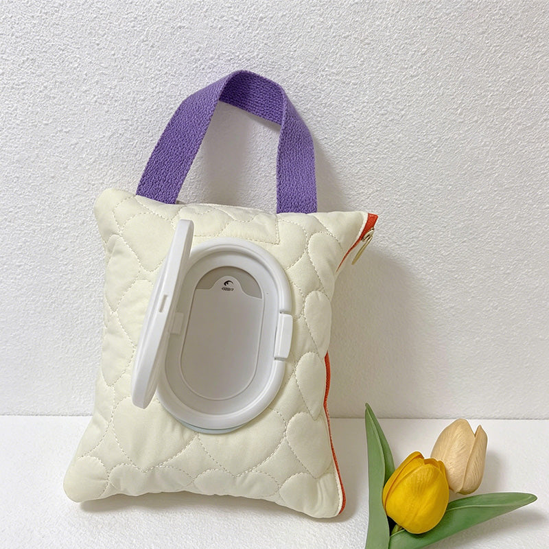 CouldNook Quilted Hanging Tissue Pouch - Stroller and Home Accent