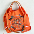 CouldNook Carriage & Key Embroidery Shopping Bag - Everyday Market Accent