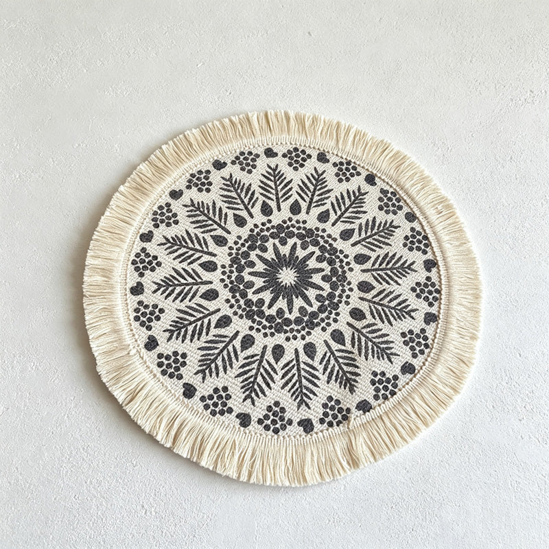 CouldNook Round Table Plate Table Placemat - Soft Home Detail