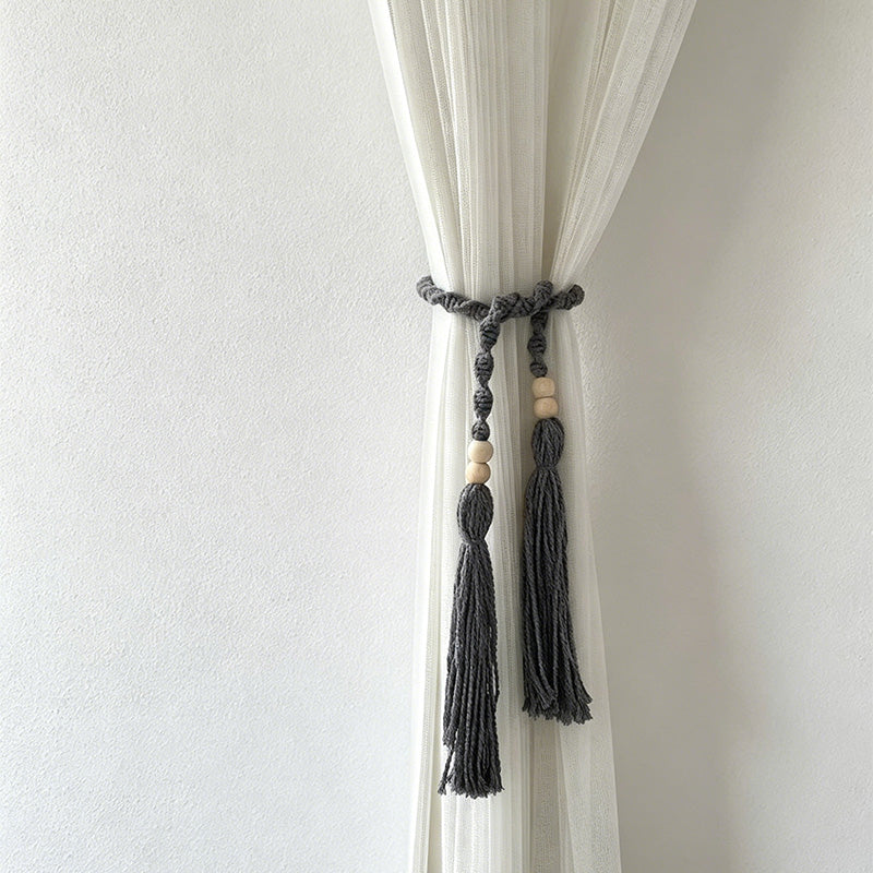 CouldNook Macrame Curtain Tieback - Window Drapery Accent