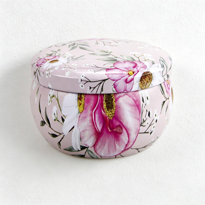 CouldNook Printed Tin Can Soy Wax Scented Candle - Easy Storage Accent