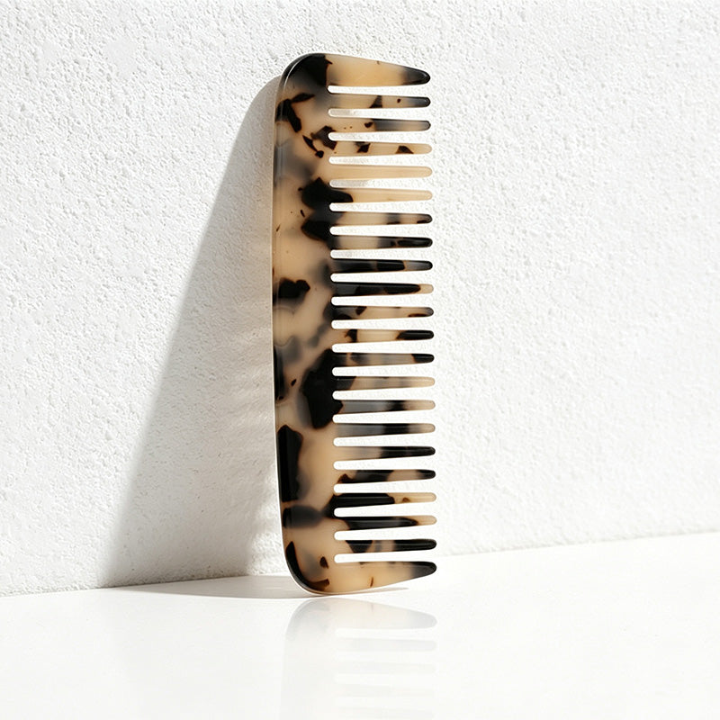 CouldNook Shell Shape Tortoiseshell Pocket Comb - Easy Storage Accent