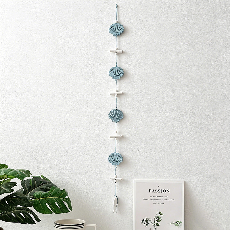 CouldNook Mediterranean Fish & Starfish Hanging - Coastal Shell Ornament