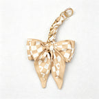 CouldNook 6.69’’ Leaf Pattern Bow Bag Extender - Bag Accent
