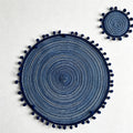 CouldNook Cotton Ball Woven Placemat - Aesthetic Luxe Table Mat