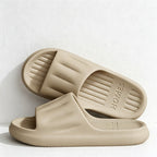 CouldNook Ribbed Sole Home Slippers - Easy Storage Accent