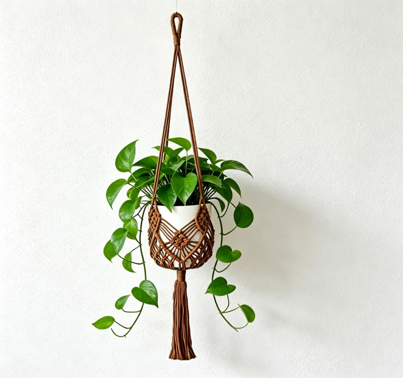 CouldNook Macrame Hanging Basket - Plant Holder Decor