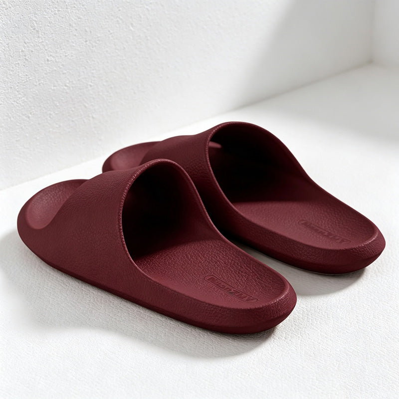 CouldNook Open Toe Colors Home Slippers - Practical Room Accent