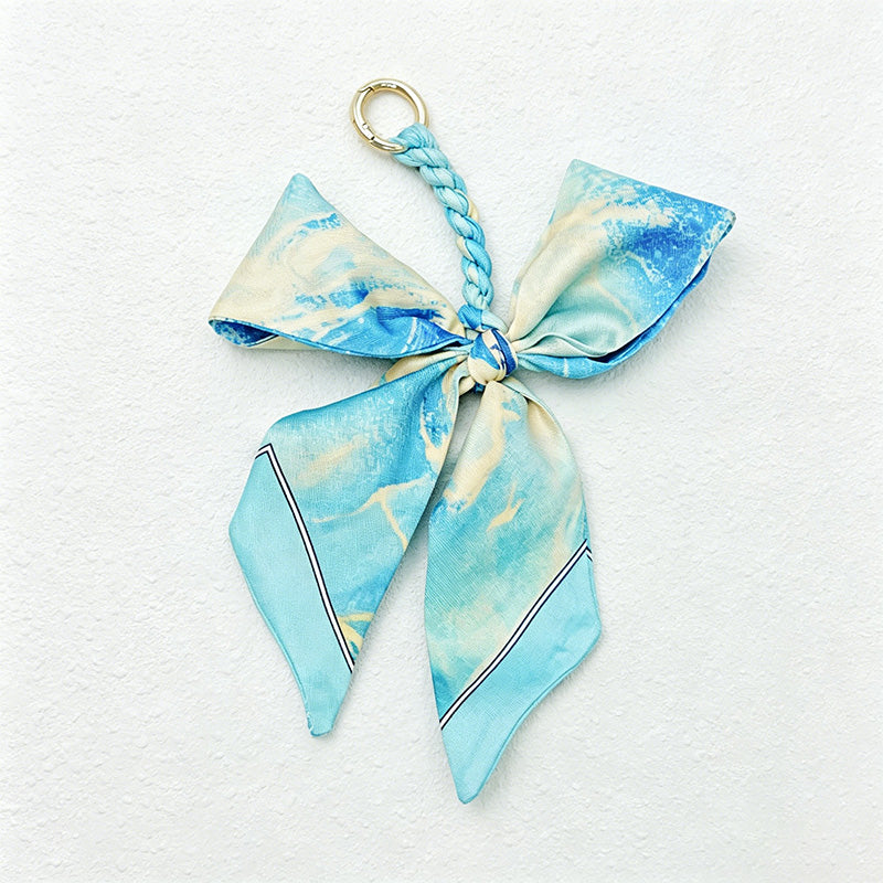 CouldNook Patterned Bow Bag Charm - Giftable Bag Accent