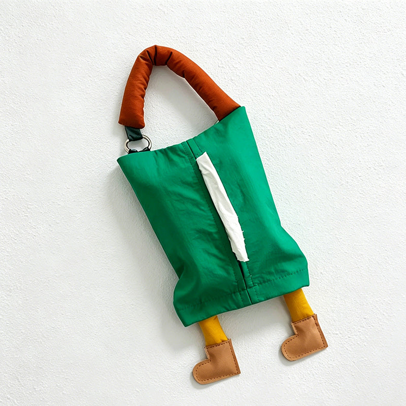 CouldNook Footprint Hanging Tissue Bag - Aesthetic Car Storage Case