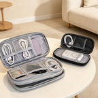 CouldNook Double Layer Digital Storage Pouch - Travel Cord & Power Bank Organizer