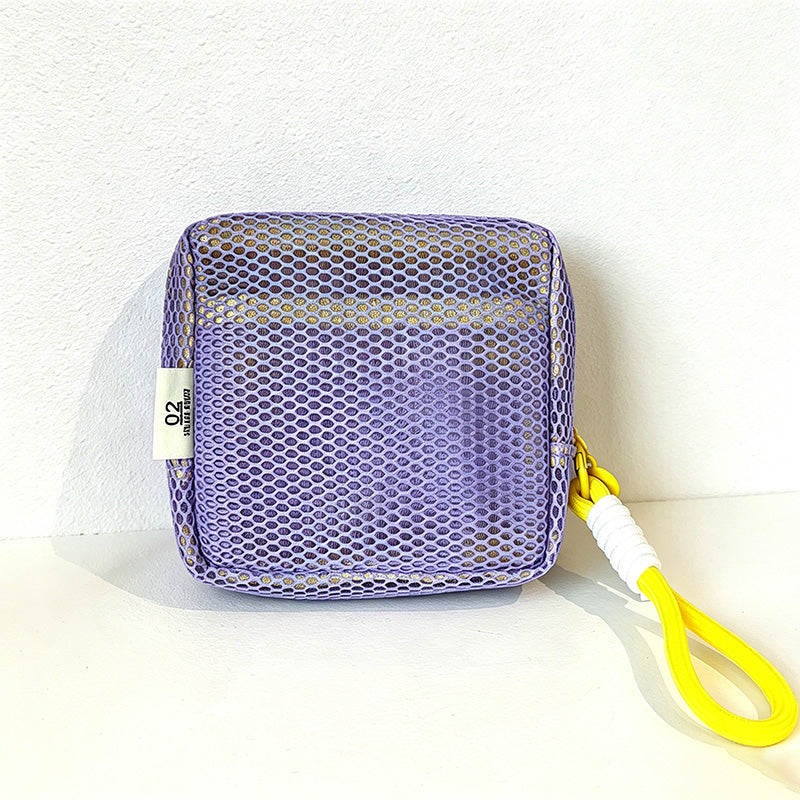 CouldNook Clear Boxy Zip Storage Pouch - Travel Vanity Organizer
