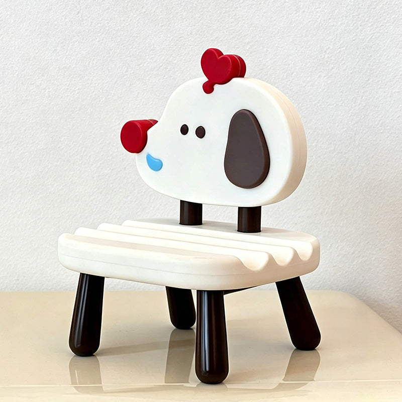 CouldNook Cartoon Mini Chair Phone Holder - Home Office Tablet Stand