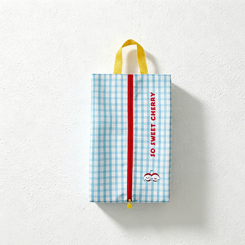 CouldNook Check Pattern Travel Storage Pouch - Dry Wet Helper