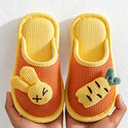 CouldNook Carrot Detail Soft Open Toe Slippers - Sunny Home Accent