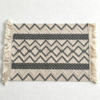 CouldNook Nordic Striped Table Mat - Aesthetic Contrast Color Placemat
