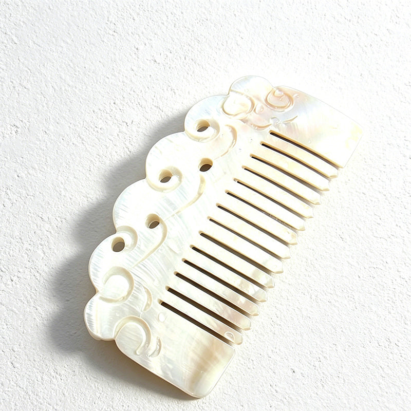CouldNook Animal Shell Decorative Comb - Aesthetic Carved Shell Ornament