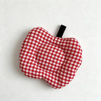 CouldNook Apple Shaped Quilted Coaster - Aesthetic Fabric Drink Mat