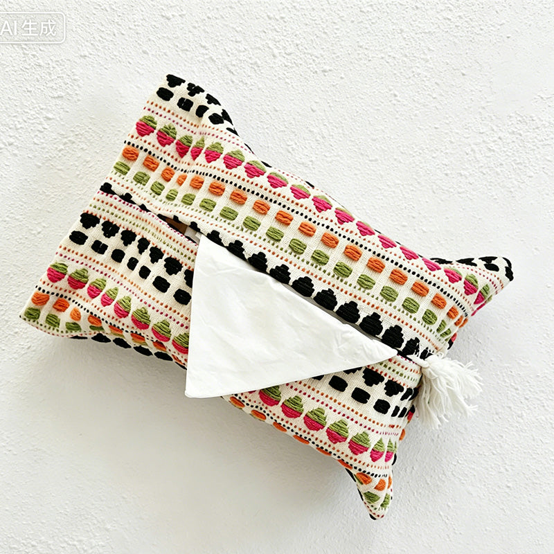 CouldNook Nordic Cotton Tissue Bag - Aesthetic Woven Storage
