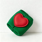 CouldNook Heart Accent Faux PU Mini Pouch - Earbud Case