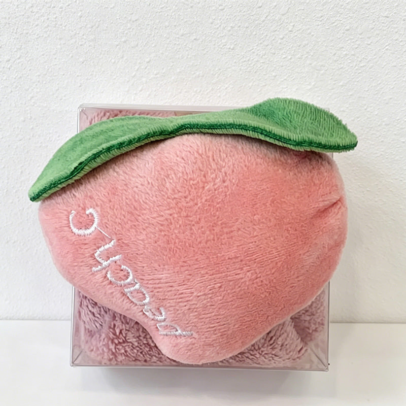 CouldNook Cartoon Fruit Hand Towel - Aesthetic Coral Velvet Cloth