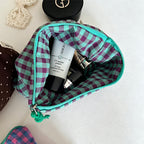 CouldNook Plush Trim Mini Zip Pouch - Small Storage Accent