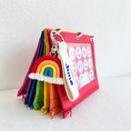 CouldNook Rainbow Seven-Color Toiletry Bag Set- Colorful Storage Pouch