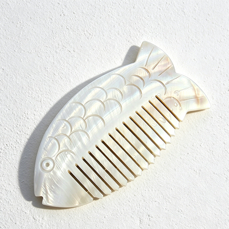 CouldNook Animal Shell Decorative Comb - Aesthetic Carved Shell Ornament
