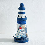 CouldNook Mediterranean Mini Wooden - Lighthouse Decor Ornament