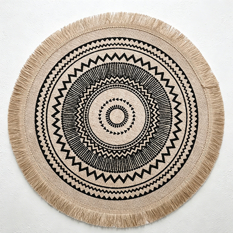 CouldNook Jute Tassel Woven Placemat - Aesthetic Rustic Table Mat