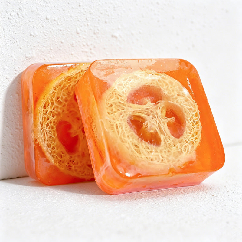 CouldNook Natural Loofah Exfoliating Soap Bar - Essential Oil Body Scrub