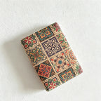 CouldNook Retro Cork Floral Double-Sided Foldable Pocket Mirror