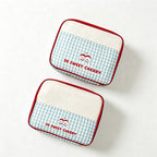 CouldNook Check Pattern Travel Storage Pouch - Dry Wet Helper