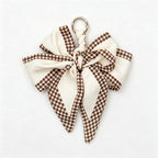 CouldNook 5.51''  Khaki Series Pattern Bow Bag Charm - Handle Accent