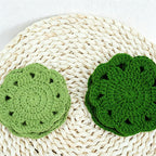 CouldNook Hand Crochet Bellflower Coaster - Floral Heat Resistant Table Decor