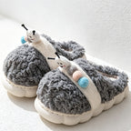 CouldNook Carrot Colorblock Open Toe House Slippers - Playful Display Accent