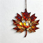 CouldNook Maple Leaf Window Suncatcher - Hanging Home Decor (小胡0611-8AC7HBW121)-ok