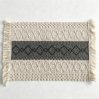 CouldNook Nordic Striped Table Mat - Aesthetic Contrast Color Placemat