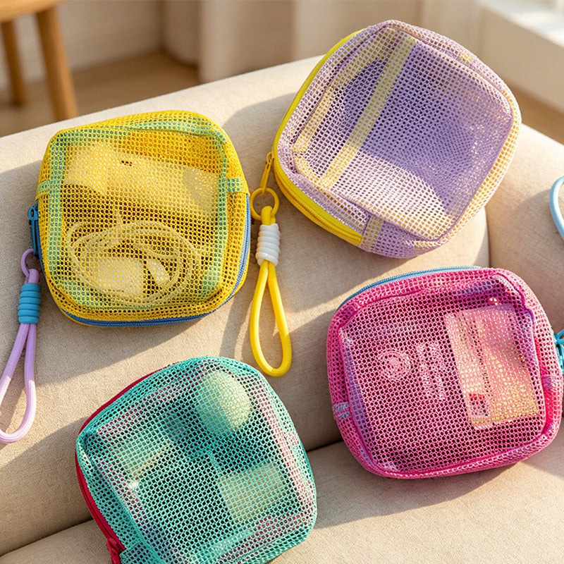 CouldNook Clear Boxy Zip Storage Pouch - Travel Vanity Organizer