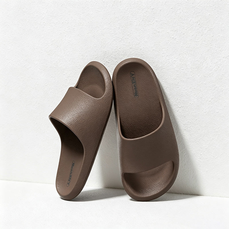 CouldNook Open Toe Colors Home Slippers - Practical Room Accent